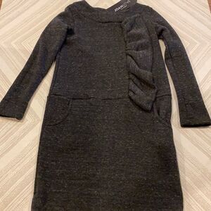 Joah Love Girls Heather Grey Long Sleeve Dress